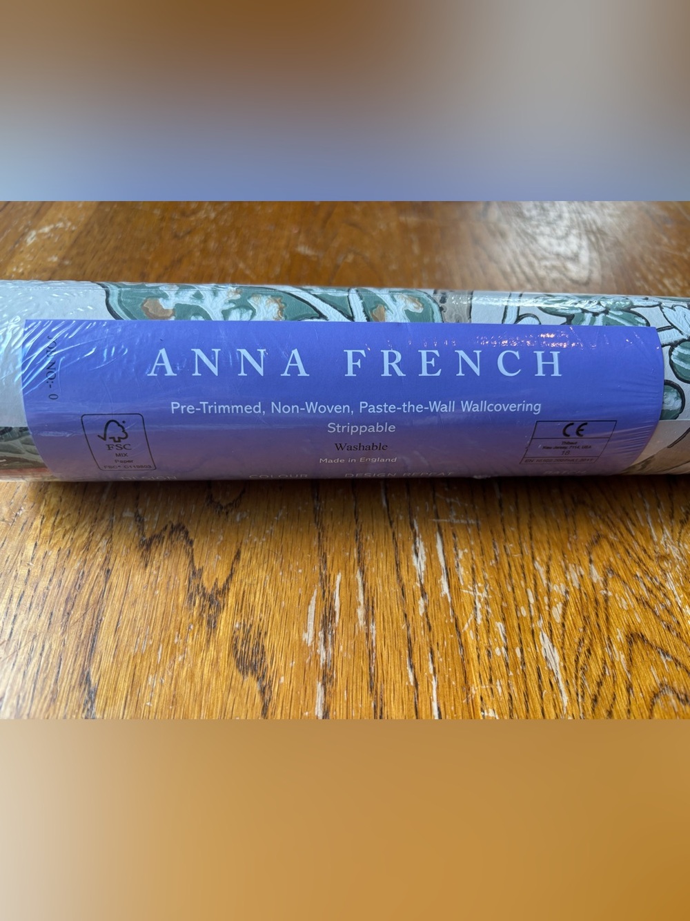 NEW Anna French Kalamkari Vine Botanical Wallpaper Panel 27” X 11 Yards - Picture 2 of 6